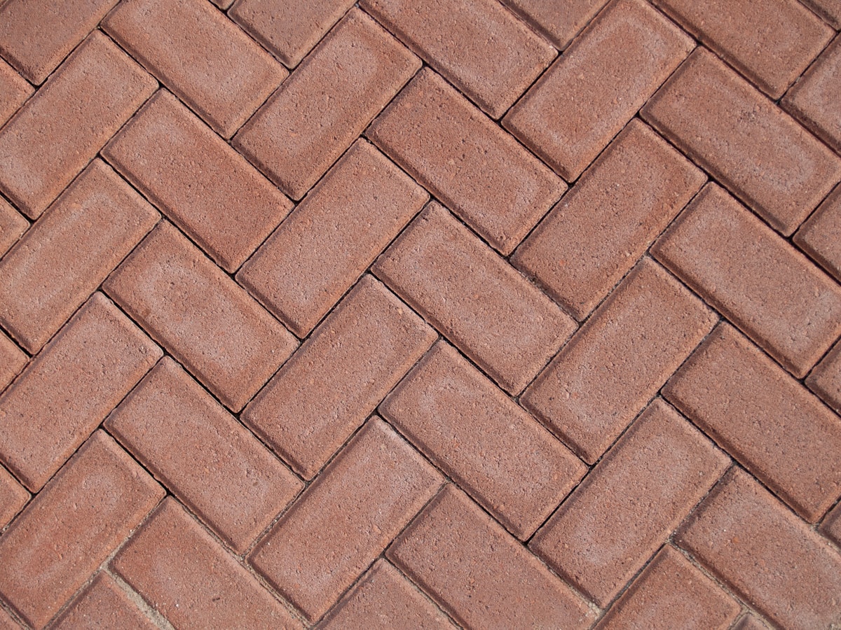 Stone pavers and hardscape material used as a designed garden surface
